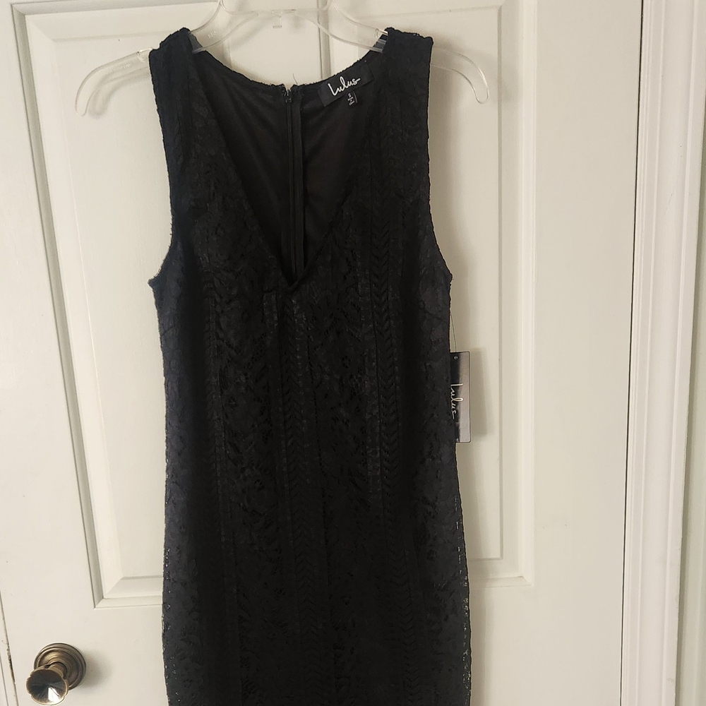 Lulu's Elegant Black Mini Dress